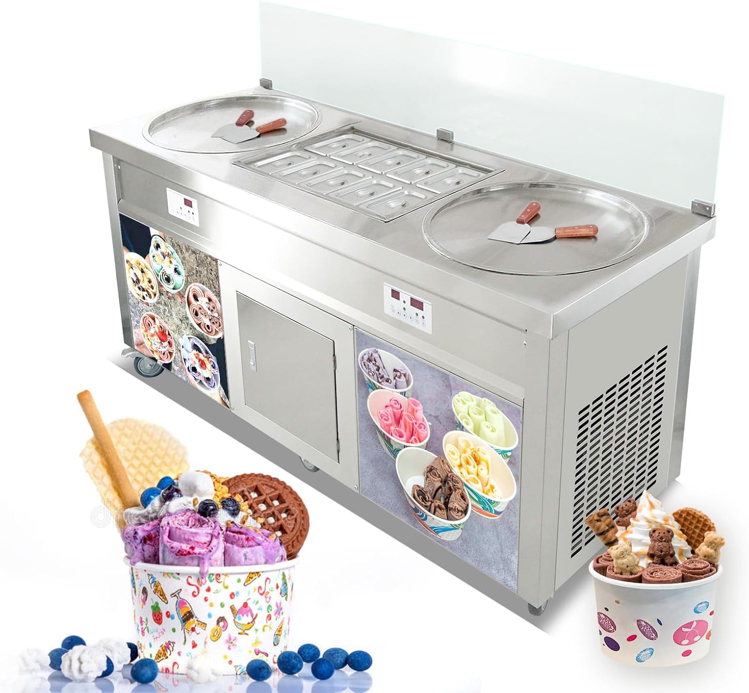 Fry Ice Cream Roll Machines - Image 3
