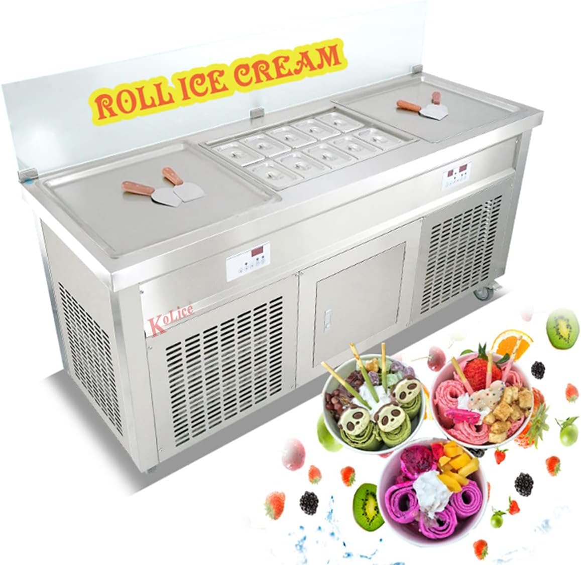 Fry Ice Cream Roll Machines